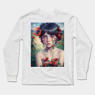 Tibetan flower girl #3 Long Sleeve T-Shirt
